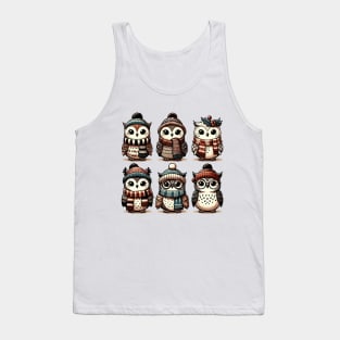 Hoot Hoot: Winter Owls Tank Top